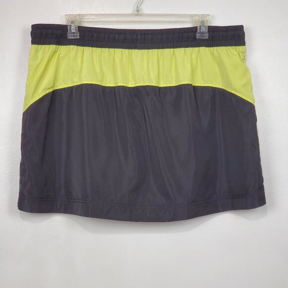 MTA Sport Black Neon Yellow Activewear Pull-On Skort With Pockets Size 2X - Picture 8 of 13